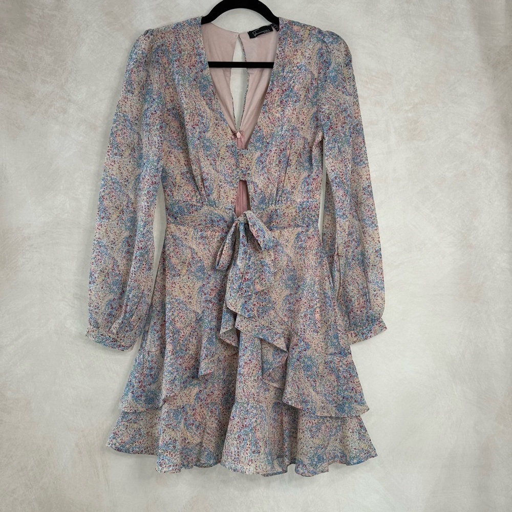 Femme Printed Mini Dress